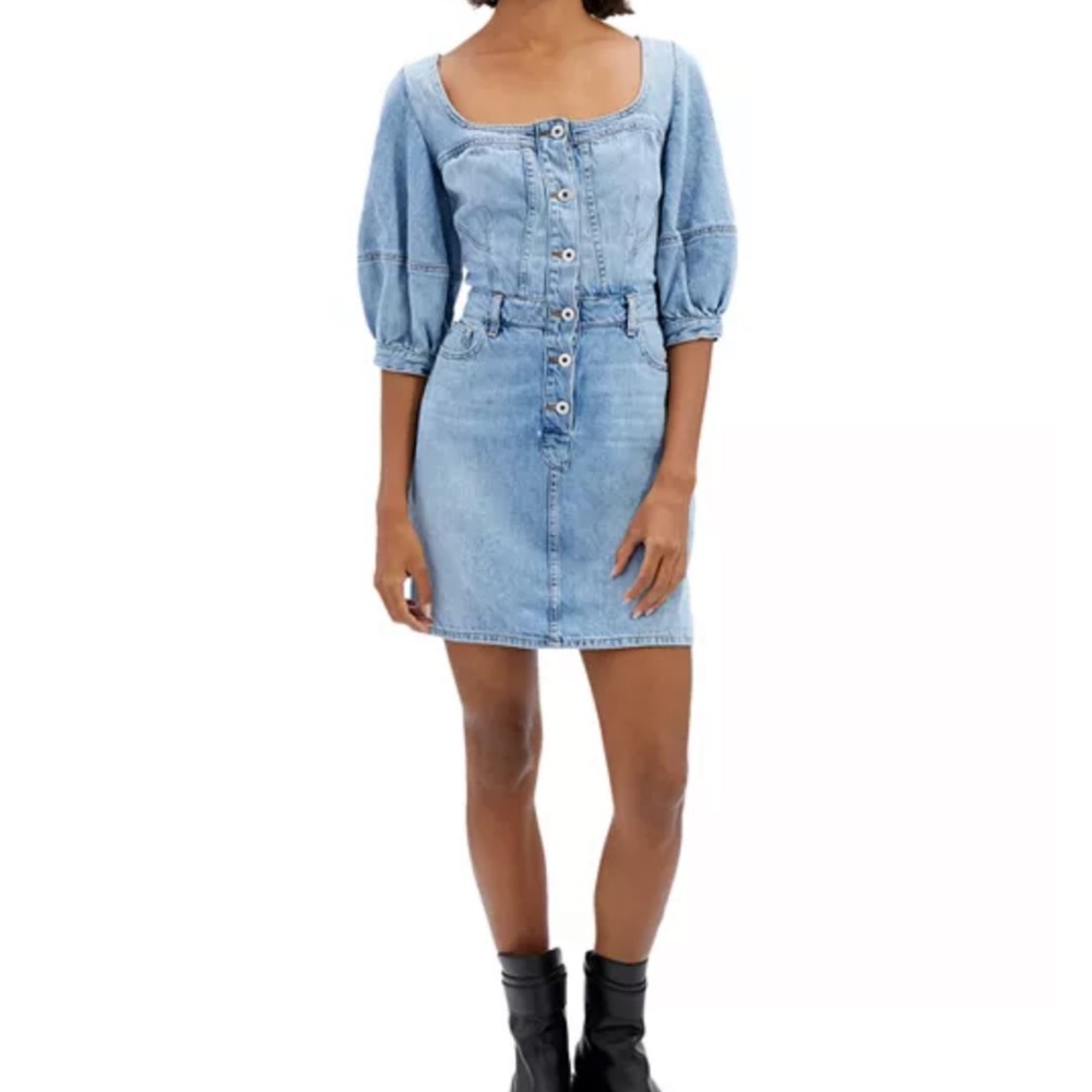 Jonathan Simkhai Poppy Puff Sleeve Mini Dress